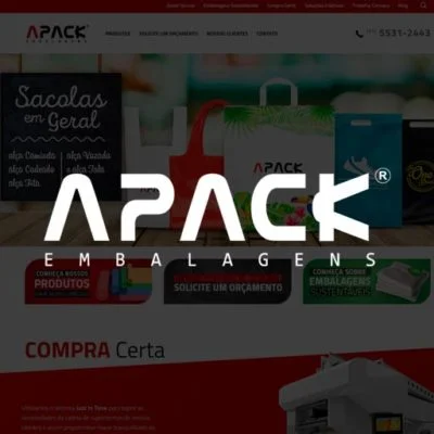 Apack Embalagens Site Institucional em WordPress