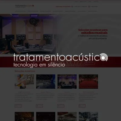 Tratamento Acústico Site em Wordpress - Criação de Sites em WordPress Desenvolvimento Sites