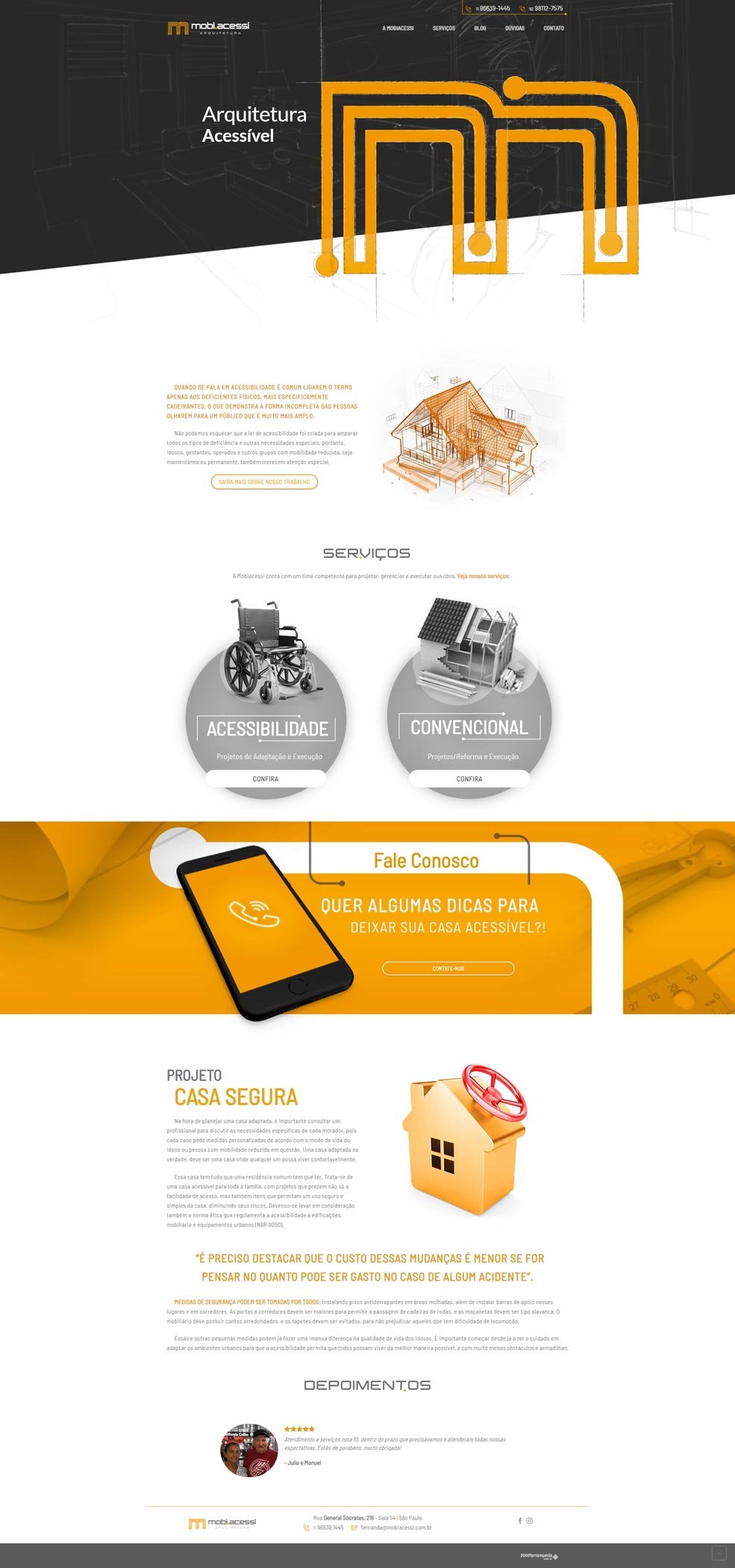 Mobiacessi Site em WordPress